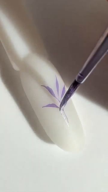 МК Нежнейшая цветочная веточка 💜🌿♡ МАНИКЮР ♡