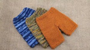 МК "Зайчонок Кроха".Платочная вязка по кругу без ступеньки.Вяжем шортики зайчонку