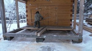 Пол в пристройке