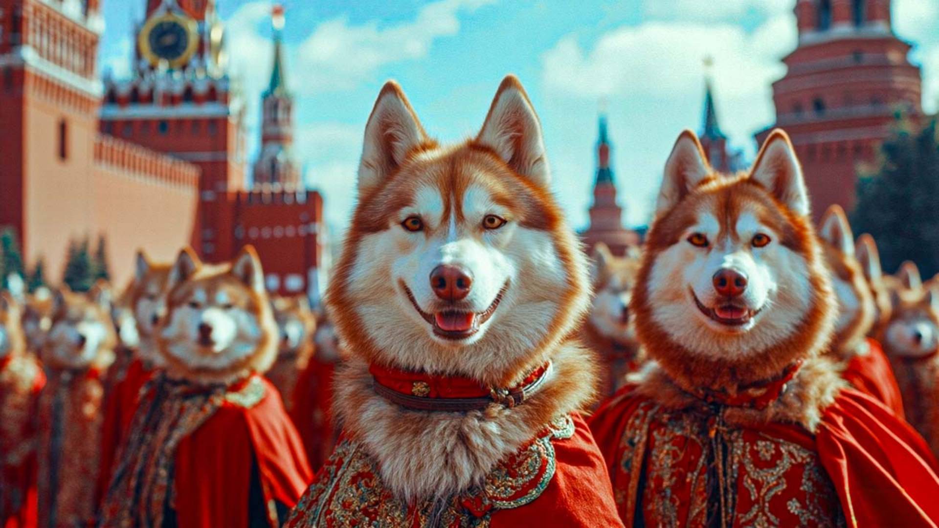 РЫЖИЕ ВОЛКИ ЗАХВАТИЛИ МОСКВУ!! Я на фестивале ВК ЛАПКИ! Хаски Бублик Говорящая собака