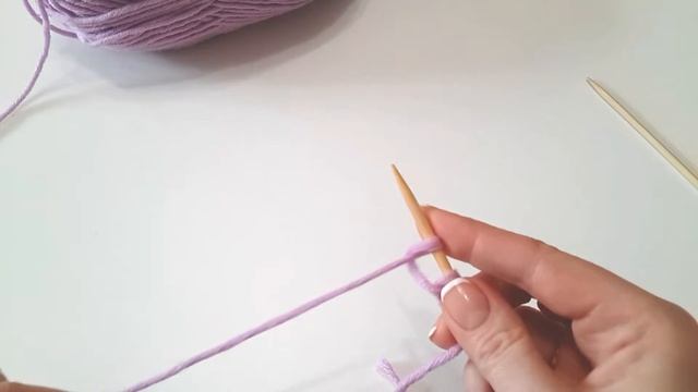 Уроки вязания. Простой набор петель. смотреть онлайн