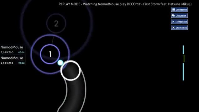Osu!|Deco*27 First Storm feat. Hatsune Miku [Akitoshi's Insane] 300-879,100-41, 50-2,х-2| смотреть онлайн