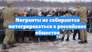 Мигранты не собираются интегрироваться в российское общество