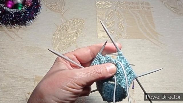 МК Красивый узор спицами для носков 🧦. #вязание_узоры_спицами