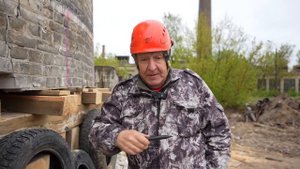 Демонтаж двойной кирпичной дымовой трубы г. Дзержинск