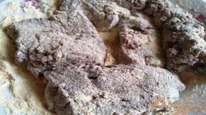 Говяжья печень в сливово-имбирном соусе.