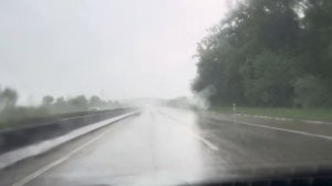 Gewitter auf der Autobahn