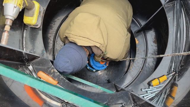 Септик + Кессон: ПОЛНЫЙ процесс монтажа за 15 минут! Авт?