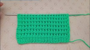 Ажурный узор спицами "Сетка".