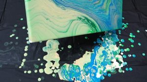 Acrylic Pouring | Three Simple Colors | Easy Abstract Art