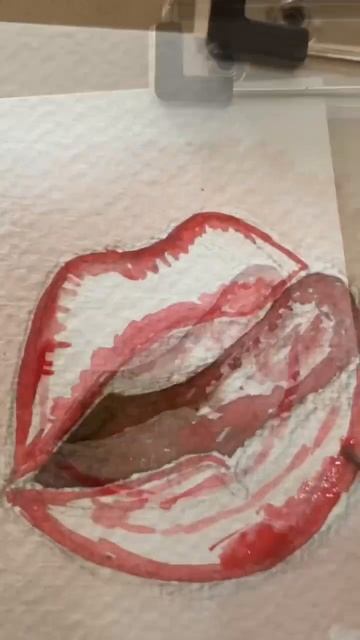 День 25. #губы #lips #watercolor #art #акварель #невскаяпалитра #иллюстрация #иллюстратор смотреть онлайн