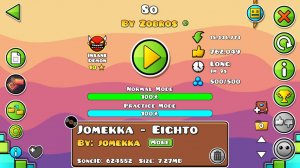 Geometry Dash. 8o by Zobros (Insane Demon) - 100%