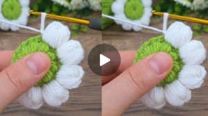 Круглый мотив крючком😍 #Анявяжет #вязаниекрючком #веселыепетельки