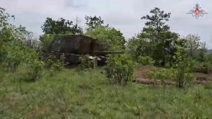 Танковые экипажи «Южной» группы уничтожили два опорника ВСУ на Краматорско-Дружковском направлении