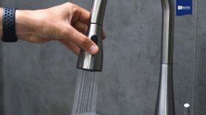 Смеситель  для кухни  с выдвижным LEMARK поворотным излив