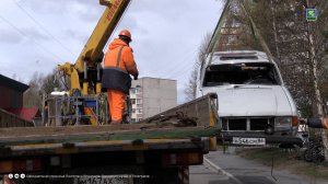 Эвакуация бесхозного транспорта из городских дворов