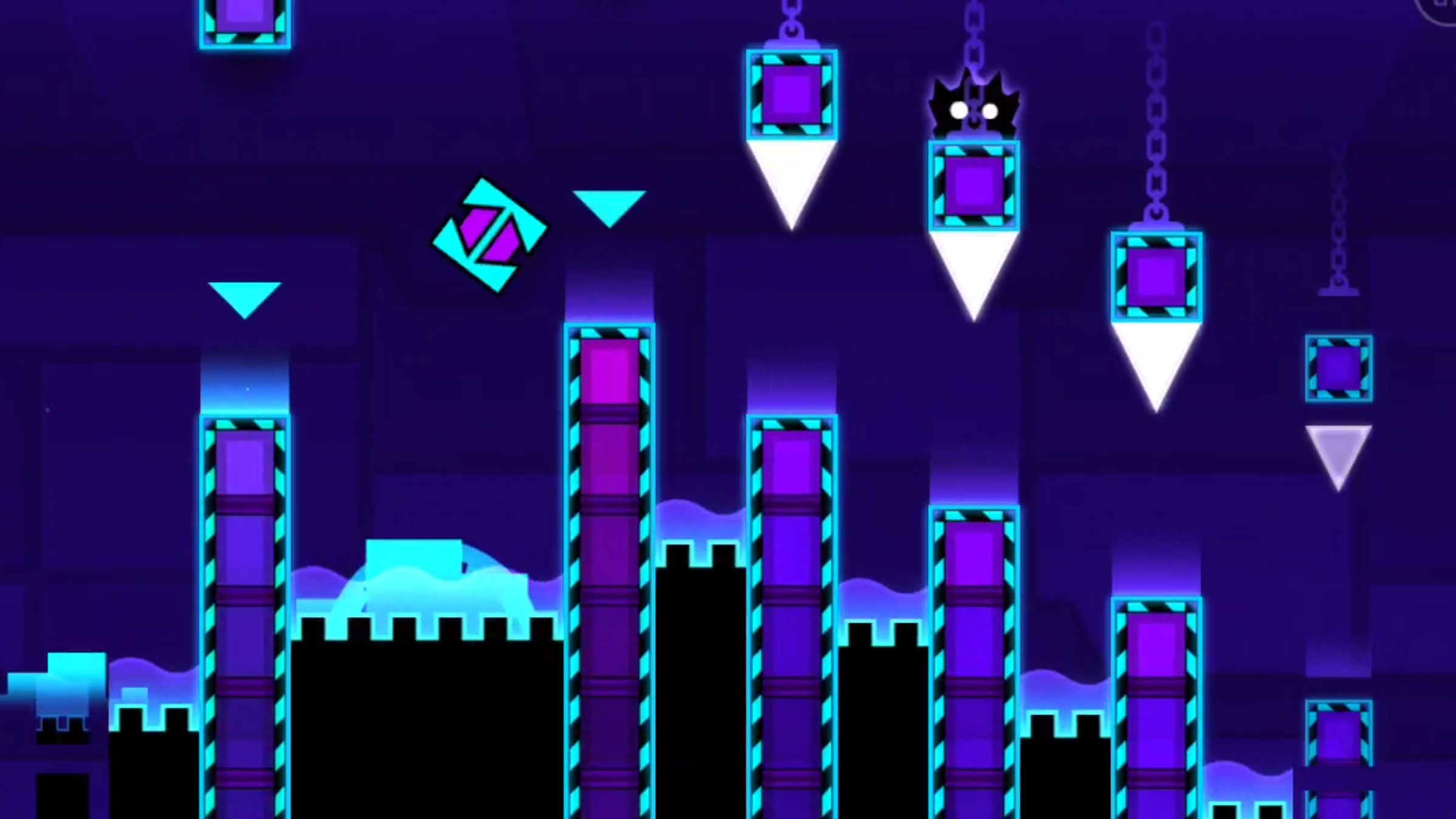Geometry Dash Meltdown уровень Airborne Robots смотреть онлайн