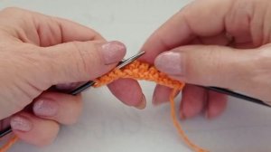 Узор "Песок" спицами. 2 петли и 2 ряда