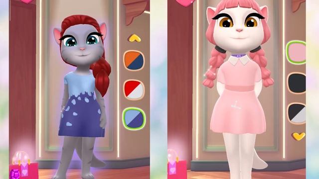 УТРО КОШЕЧЕК Моя говорящая Анджела 2 Две кошечки подружки смотреть онлайн