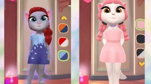 УТРО КОШЕЧЕК Моя говорящая Анджела 2 Две кошечки подружки