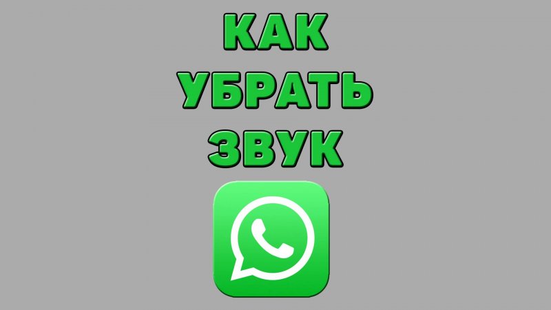 Как убрать звук в Ватсапе