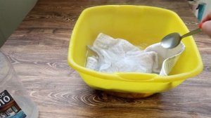 1 ложка в таз с водой и КУХОННЫЕ ПОЛОТЕНЦА чище новых