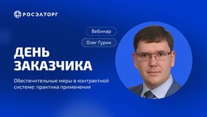 День заказчика Росэлторг. Обеспечительные меры в контрактной системе: практика применения