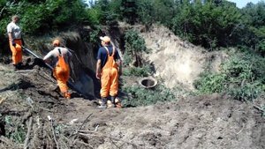 В Запорожье обрушился магистральный коллектор. Гиган?