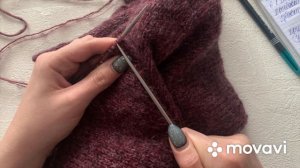 Тёплое платье спицами. 1 часть.