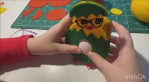 Видеоинструкция "Пасхальные цыплята"