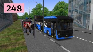 OMSI 2: Электробус №248 Метро Филёвский парк - МЦД Рабочий посёлок