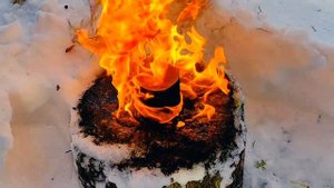 Дрова в лес больше не ношу. Как сделать костёр из бумаги