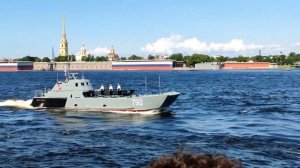 Парад боевых кораблей на день ВМФ 28.07.2024 в Санкт-Петерб