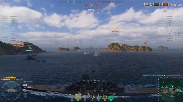 ЛИНКОР PREUSSEN! ОБЯЗАТЕЛЕН К ПРОКАЧКЕ! WORLD OF WARSHIPS