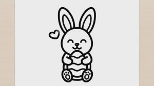 КАК НАРИСОВАТЬ КАВАИЙНОГО ПАСХАЛЬНОГО КРОЛИКА