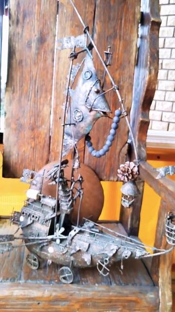 ''Капитан'' Кованая скульптура моя работа из металла #к? смотреть онлайн