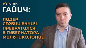 Гайич: лидер Сербии Вучич превратился в губернатора мультиколонии