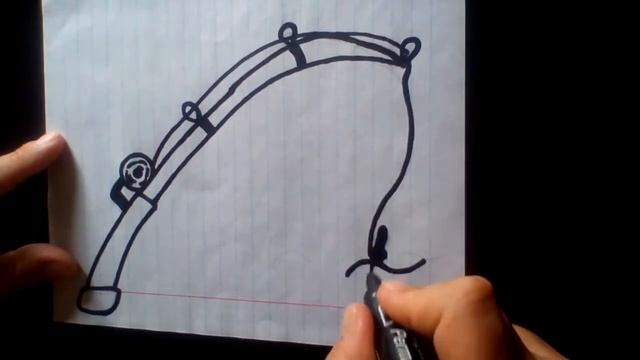 Como dibujar una cana de pescar Как нарисовать милые рисунки