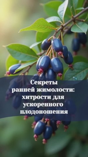 Секреты ранней жимолости: хитрости для ускоренного плодоношения #жимолость