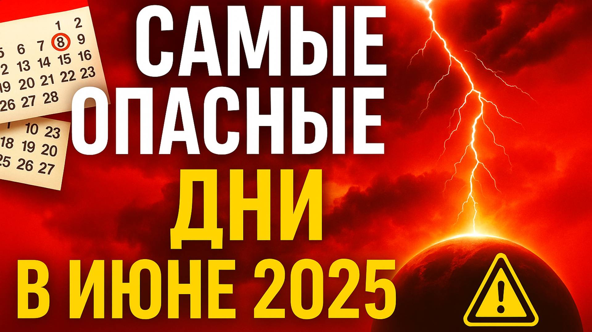 ⚠️САМЫЕ ОПАСНЫЕ ДНИ в ИЮНЕ 2025 — Эти даты могут всё испортить! 😨🌘