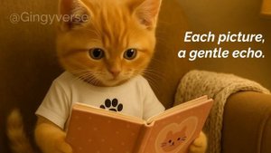 📖 Tiny Cat Looks Through an Old Photo Album_ A Mother's Love in Every Page 🐾💞