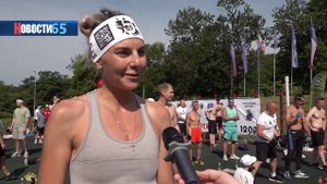 Марафон отжиманий. Порядка 100 горожан приняли участие