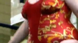 Жирная баба прыгнула на парня