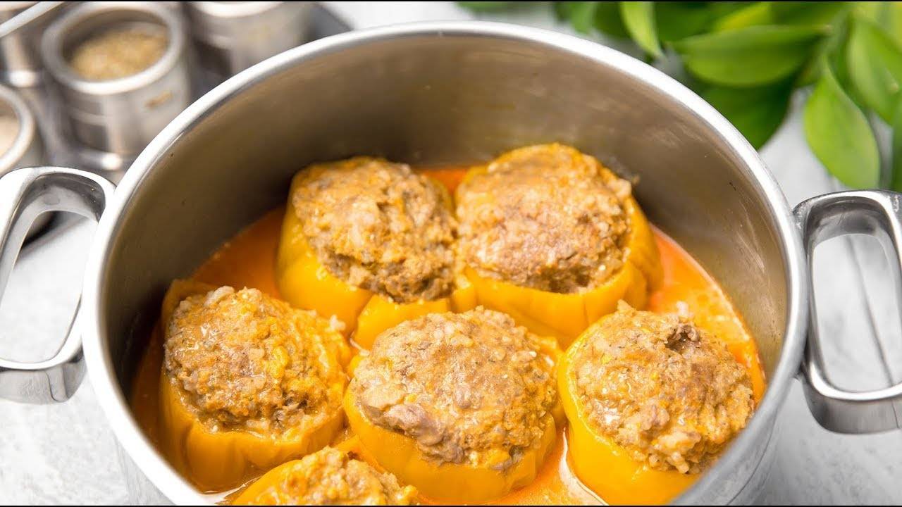 Фаршированный перец с гречкой и фаршем 🌶 — вкусный и сытный ужин для всей семьи!