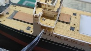 Теплоход Hikawa Maru 1/350 Hasegawa/Сборка модели (часть8)