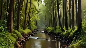 Пение птиц на лесной реке