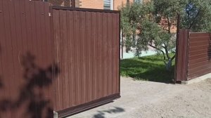 Простые откатные ворота своими руками, бюджетный вариант!!!