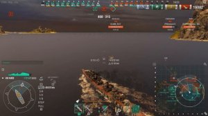 World of Warships КИЕВ Эсминец для маньяков ВИЖУ стреляю!!!