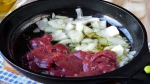 Карамелизированная куриная печень