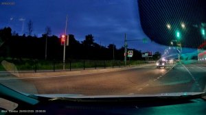 Вечерняя (ночная) сьемка видеорегистратора ROADGID Blick Combo